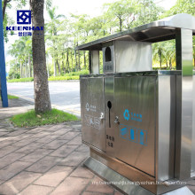 Bespoke Enviromently Large Public Stainless Steel Dustbin